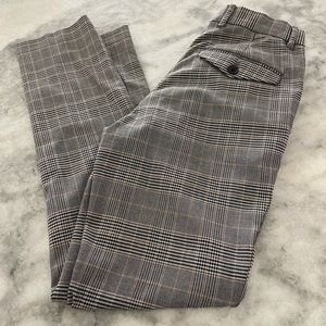 Topman Gray Black Tan Plaid Pants 28x30 EUC